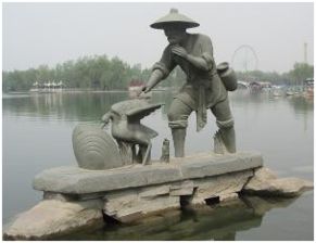 诗句,鸟抓鱼
